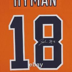 Zach Hyman Edmonton Oilers Signed Orange Fanatics Breakaway Jersey
